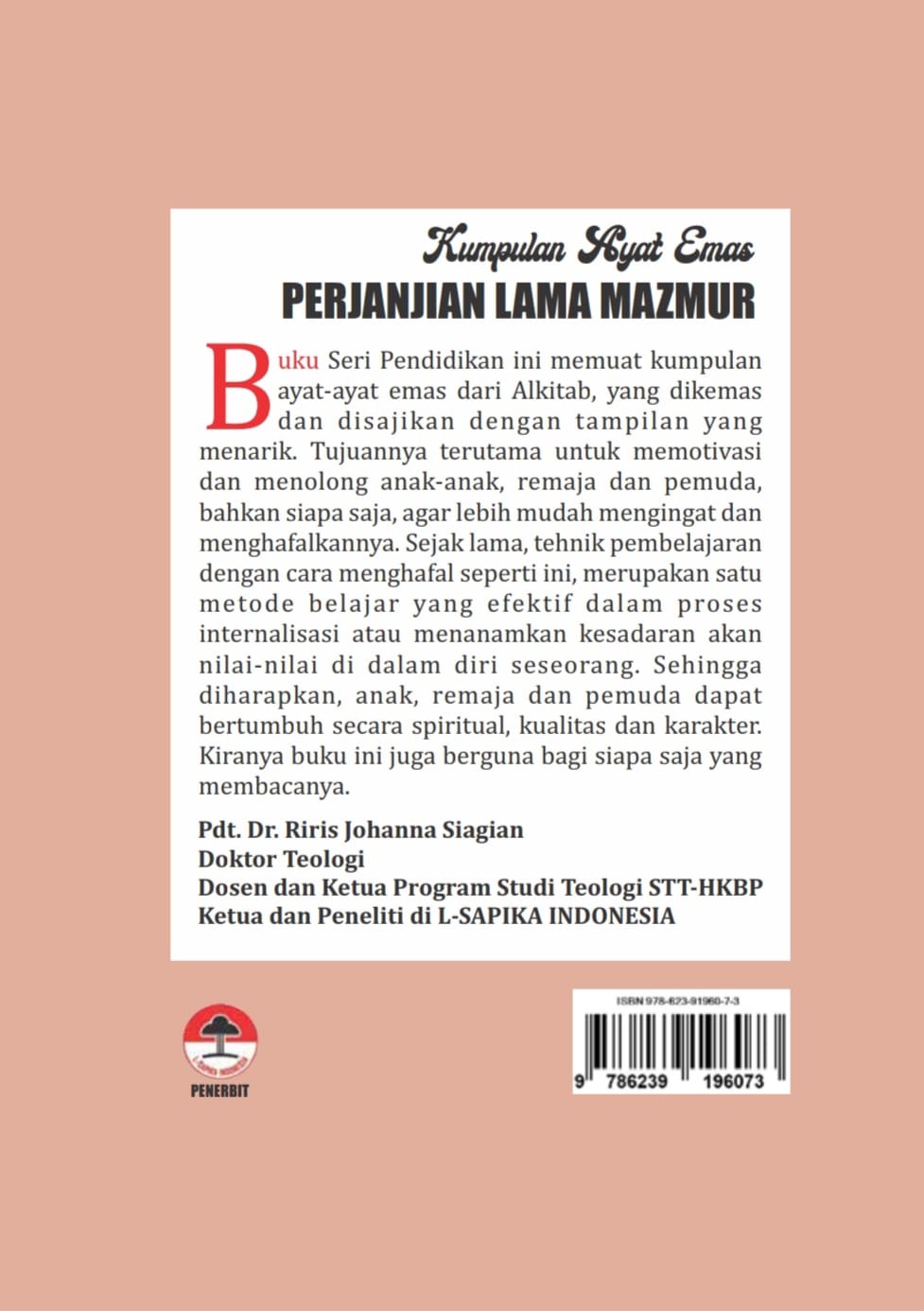 Halaman Terakhir - Kumpulan Ayat Emas Perjanjian Lama Mazmur